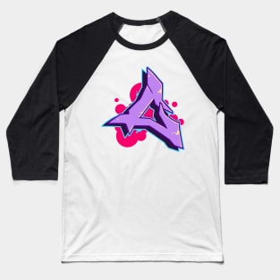 Letter C - Graffiti Street Art Style Baseball T-Shirt